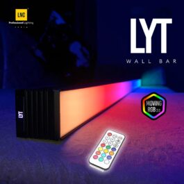 LYT – Wall Bar | RGBIC 16 Million Colours Changing Mood Lighting, Modern Ambient Wall Bar Night Light with Remote Control for Entertainment, TV, PC, Gaming, Home Decoration – Black